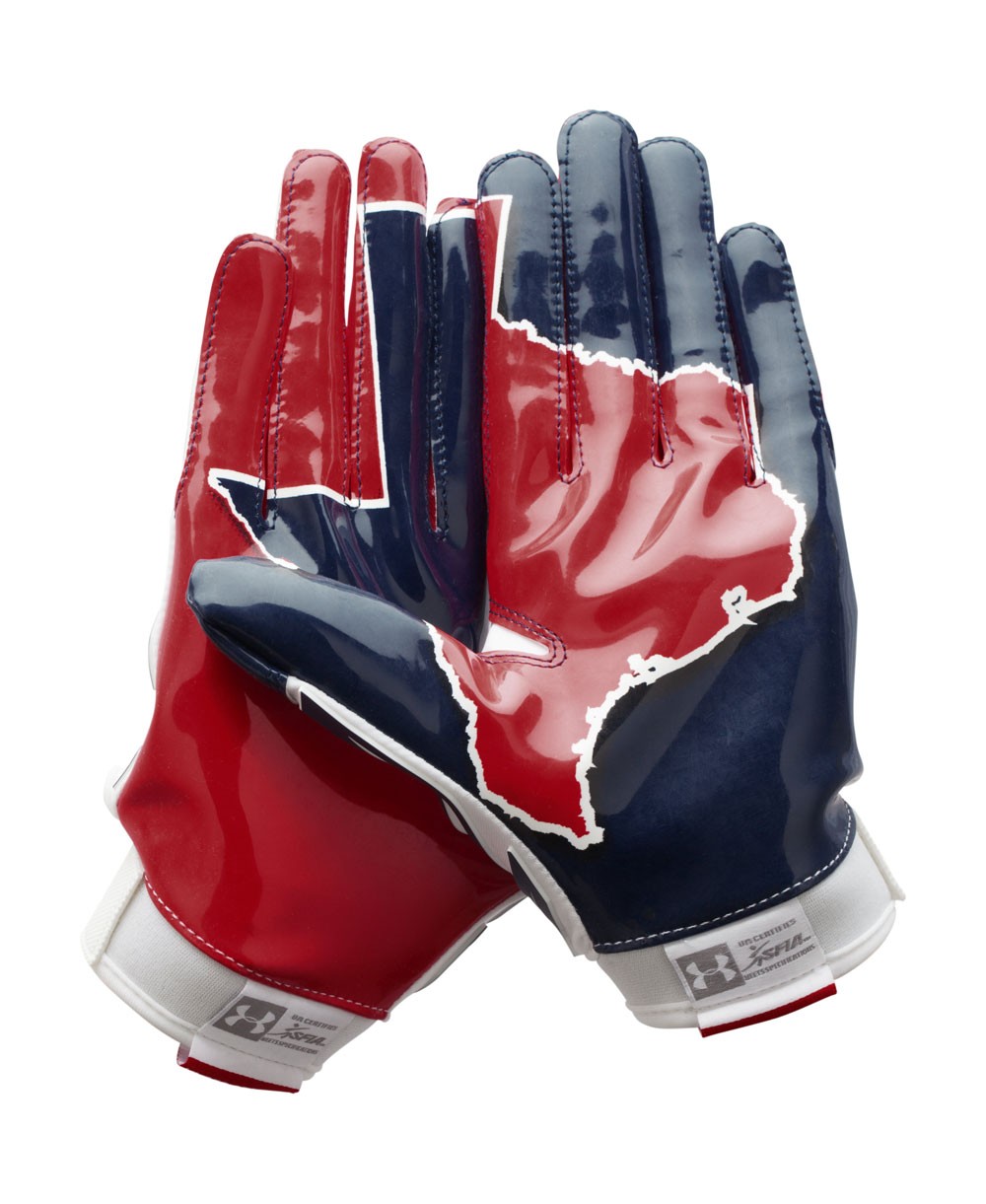 under armour nitro warp highlight football gloves white