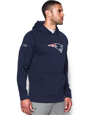 NFL Combine Authentic Sudadera con Capucha para Hombre New England Patriots