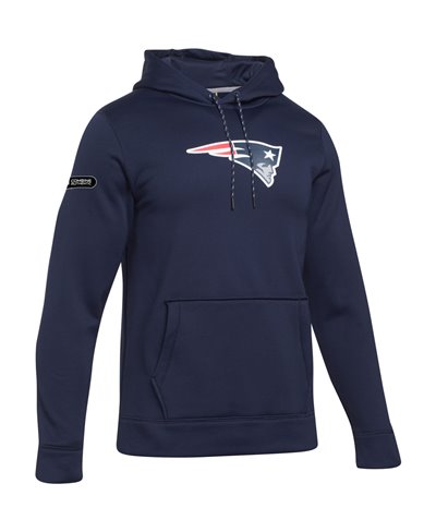 NFL Combine Authentic Felpa con Cappuccio Uomo New England Patriots