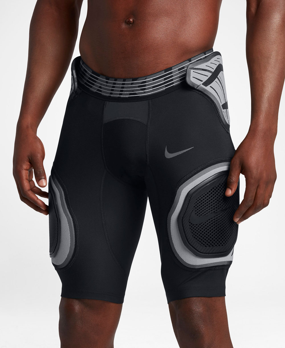 black nike football shorts