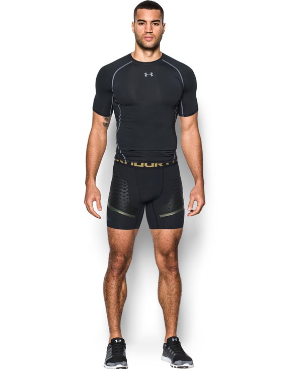 Under Armour HeatGear Armour Zone Men's Compression Shorts Black