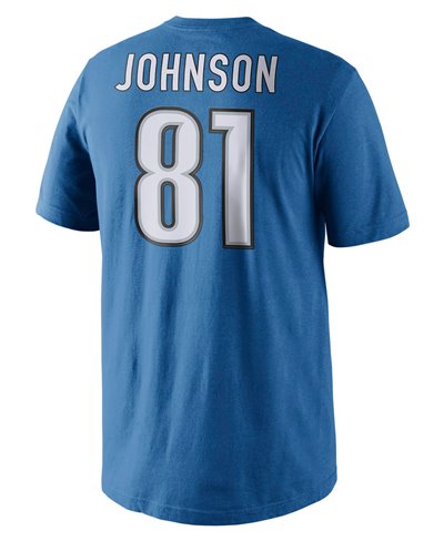 Herren T-Shirt Player Pride Name and Number NFL Lions / Calvin Johnson
