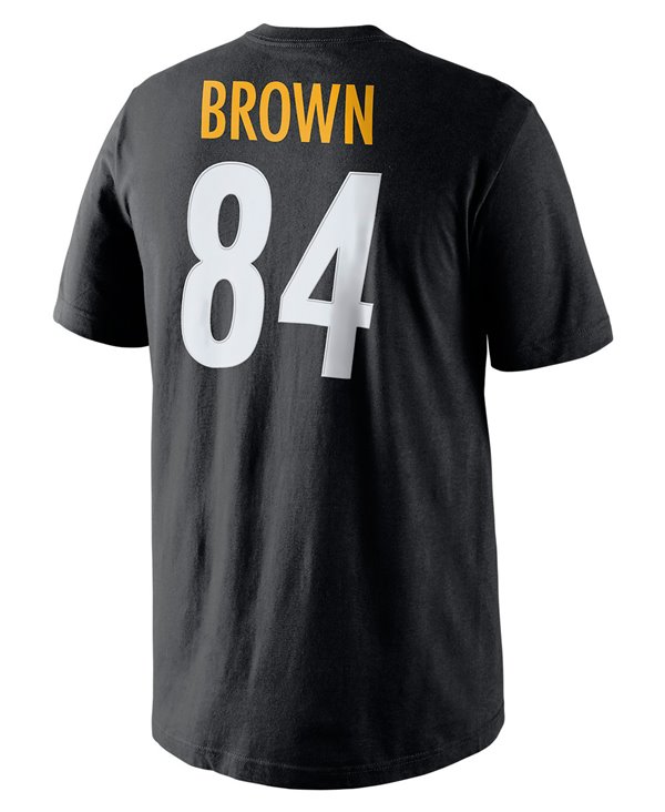 Nike Player Pride Name and Number T Shirt Uomo NFL Steelers Anton