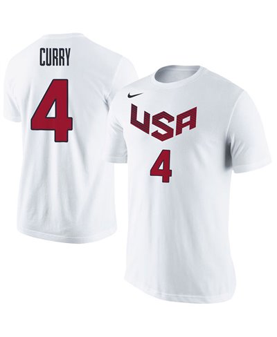 Men's T-Shirt USA Basketball Name and Number Stephen Curry