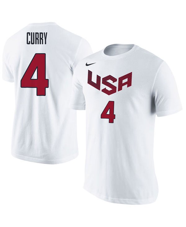 Mania Foran Pearly Nike Men's T-Shirt USA Basketball Name and Number Stephen Curry