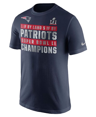 Men's T-Shirt SBLI Nike Celebration Local NFL Patriots