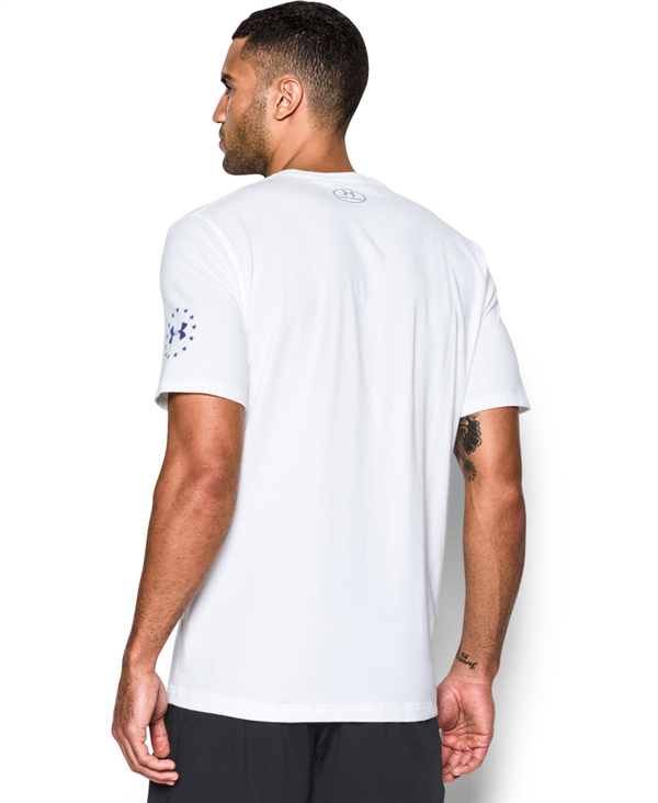 Freedom Rock The Troops Camiseta Manga Corta para Hombre White