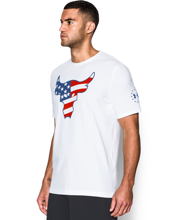 Freedom Rock The Troops T-Shirt à Manches Courtes Homme White