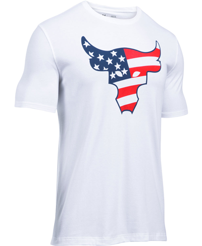 Herren Kurzarm T-Shirt Freedom Rock The Troops White