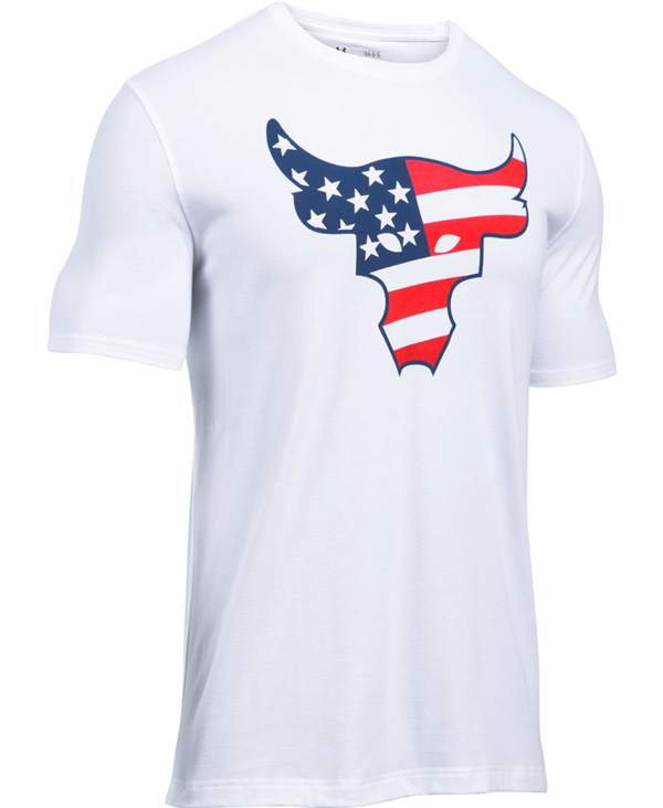 Men's Short Sleeve T-Shirt Freedom Rock The Troops White