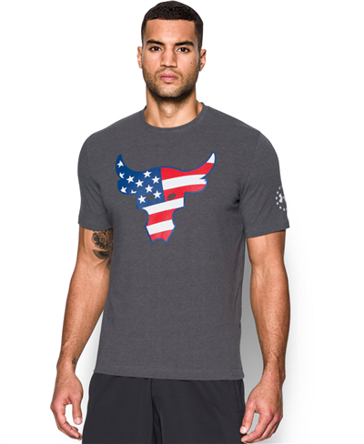 Freedom Rock The Troops T-Shirt Manica Corta Uomo Carbon Heather