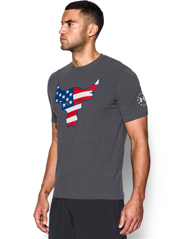 Freedom Rock The Troops Camiseta Manga Corta para Hombre Carbon Heather