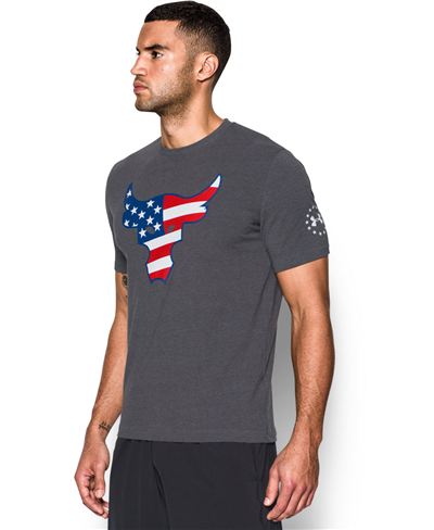Freedom Rock The Troops T-Shirt à Manches Courtes Homme Carbon Heather