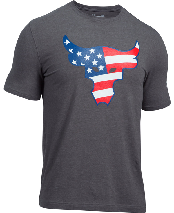 Freedom Rock The Troops Camiseta Manga Corta para Hombre Carbon Heather