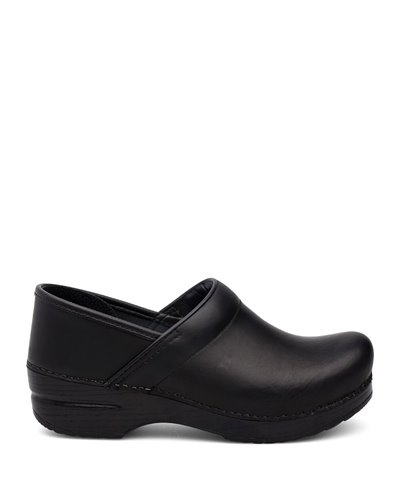 Damen Professional Leather Leder Clogs Black Cabrio