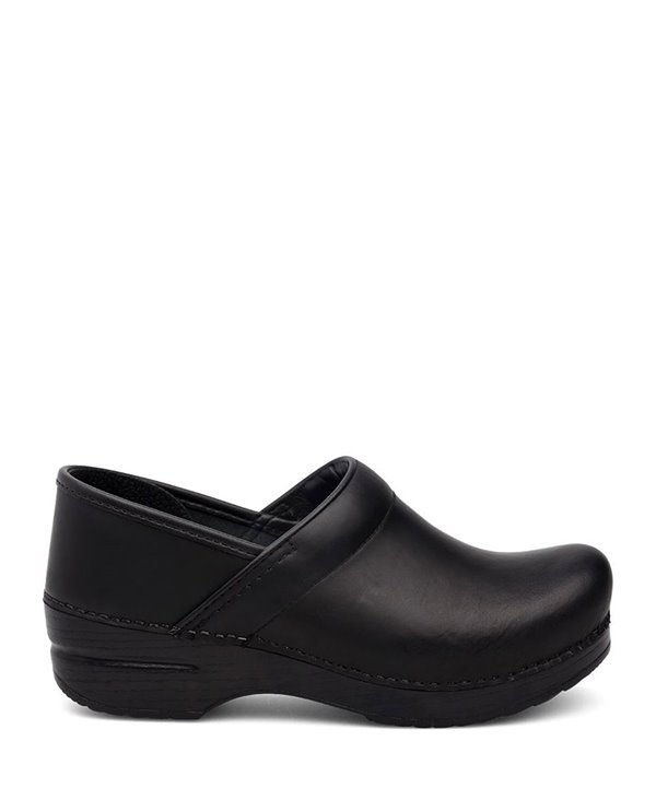 Damen Professional Leather Leder Clogs Black Cabrio