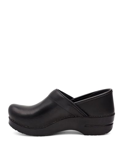 Damen Professional Leather Leder Clogs Black Cabrio