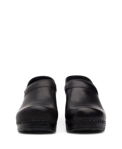 Damen Professional Leather Leder Clogs Black Cabrio