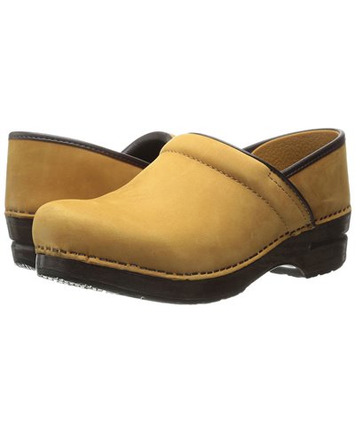 Professional Leather Sabots Femme Wheat Nubuck