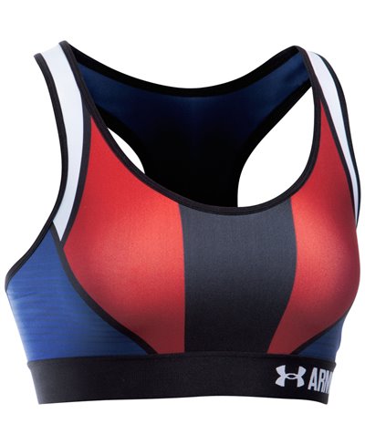 Women's Sports Bra Armour Mid - USA American Blue