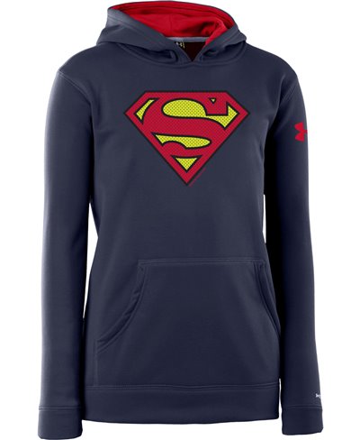 Armour Fleece Storm Felpa con Cappuccio Ragazzo Superman