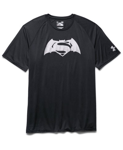 Men's Short Sleeve T-Shirt Alter Ego Batman Vs Superman Black