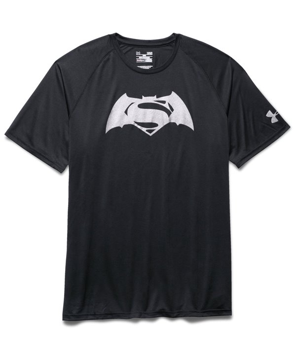 Men's Short Sleeve T-Shirt Alter Ego Batman Vs Superman Black