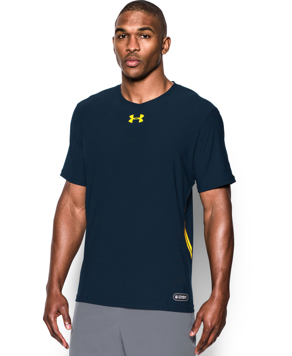 Under Armour Men's Short Sleeve T-Shirt NFL Combine Authentic Cadet