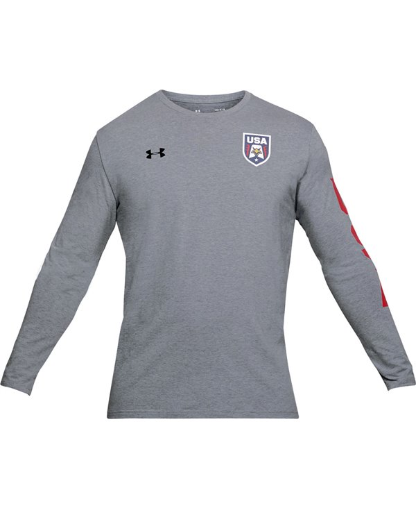 Under Armour USA Patriot Camiseta Manga para Hombre Steel Lig...