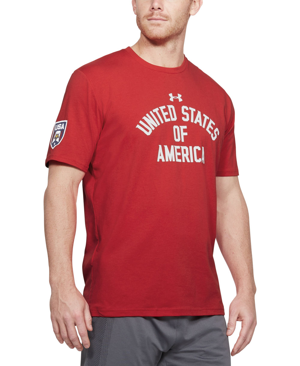 Under Stars & Stripes Verbiage Camiseta Corta para Hom...