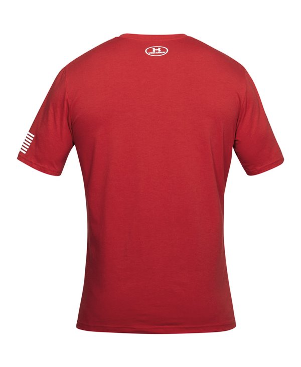 Stars & Stripes Verbiage T-Shirt Manica Corta Uomo Red