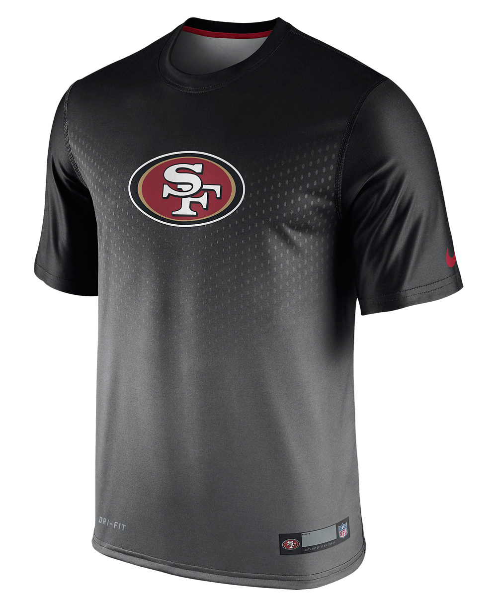 Herren Kurzarm T-Shirt Legend Sideline NFL San Francisco 49ers