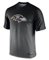 Herren Kurzarm T-Shirt Legend Sideline NFL Baltimore Ravens
