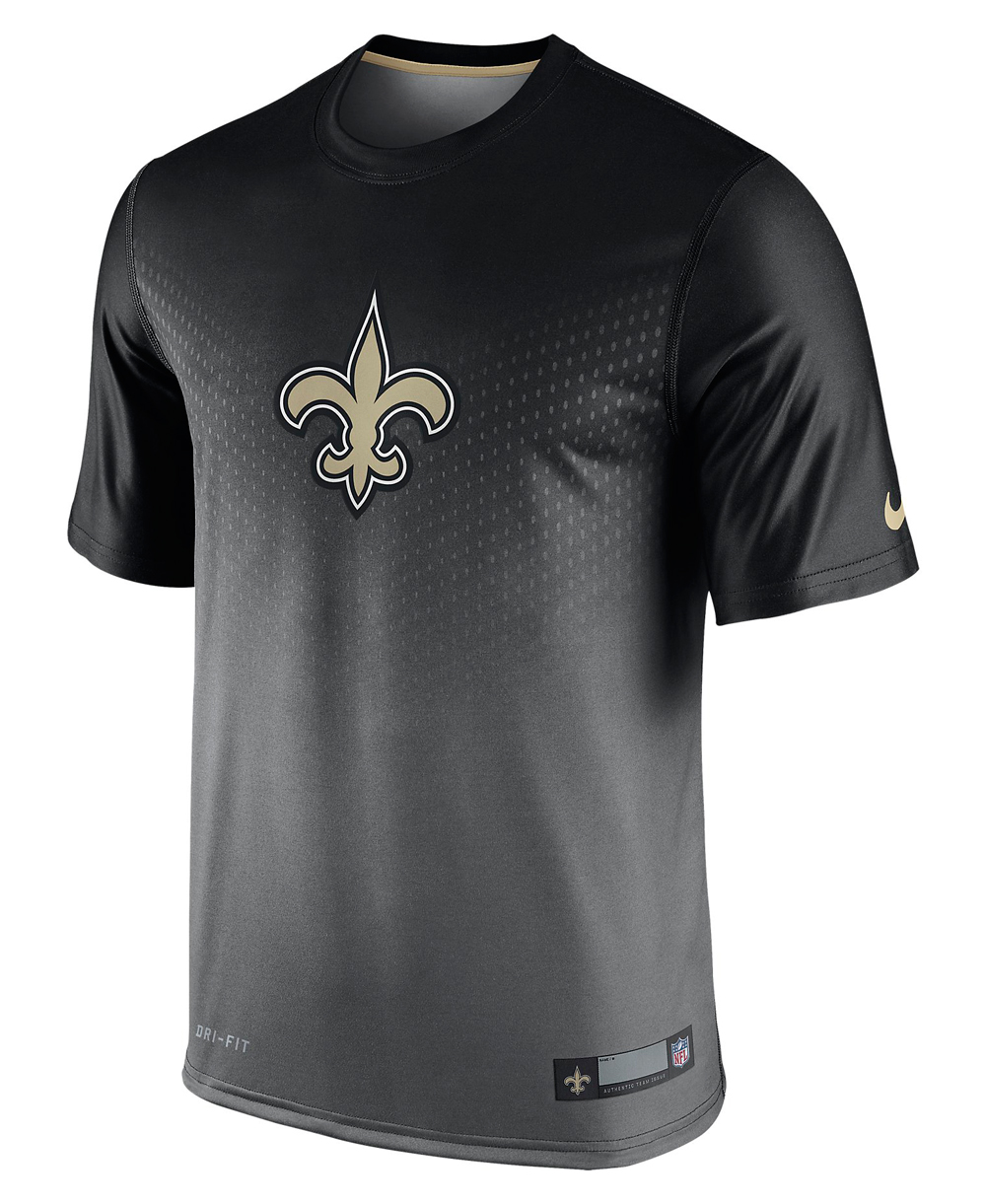 Men's Short Sleeve T-Shirt Legend Sideline NFL New Orleans Saints