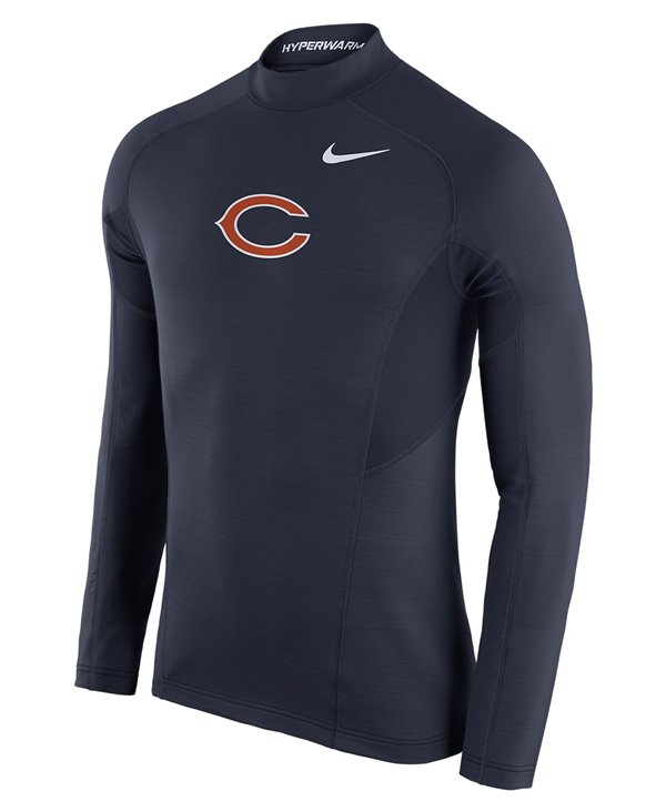 Pro Hyperwarm Max Fitted T-shirt Compression à Manches Longues Homme NFL Bears