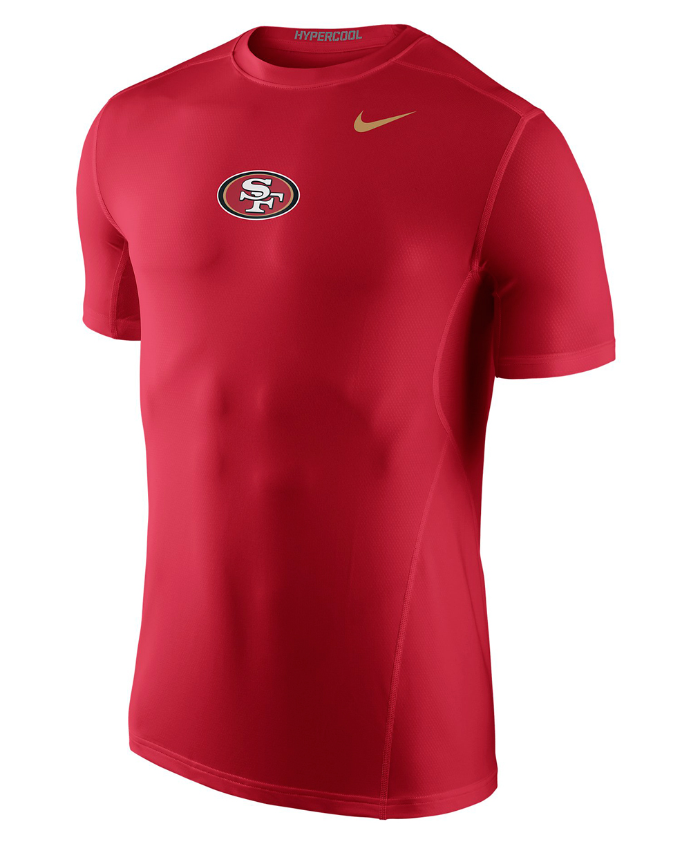 Hypercool Fitted Men's Long Sleeve Compression Shirt NFL 49ers