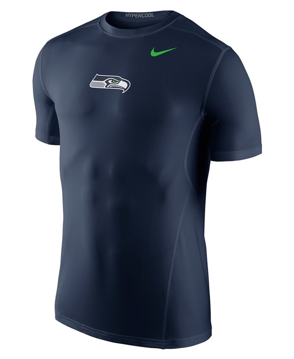 Hypercool Fitted Camiseta de Compresión Manga Larga para Hombre NFL Seahawks