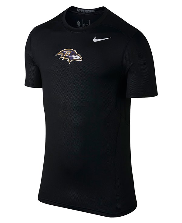 Pro Hypercool Fitted Camiseta de Compresión Manga Larga para Hombre NFL Ravens