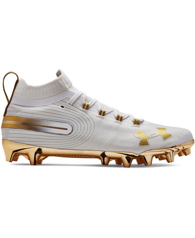 under armour black and gold football cleats