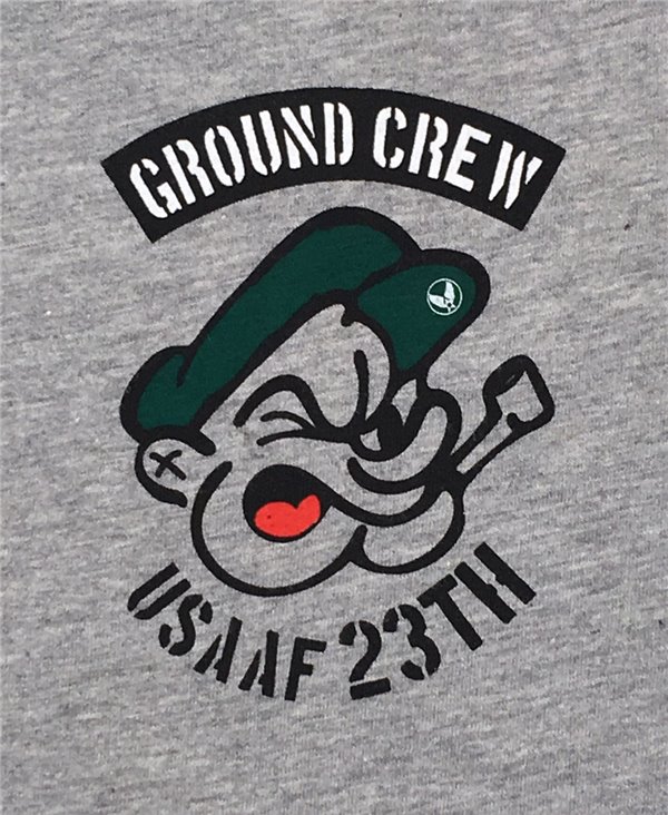 Ground Crew T-Shirt à Manches Courtes Homme Grey Melange
