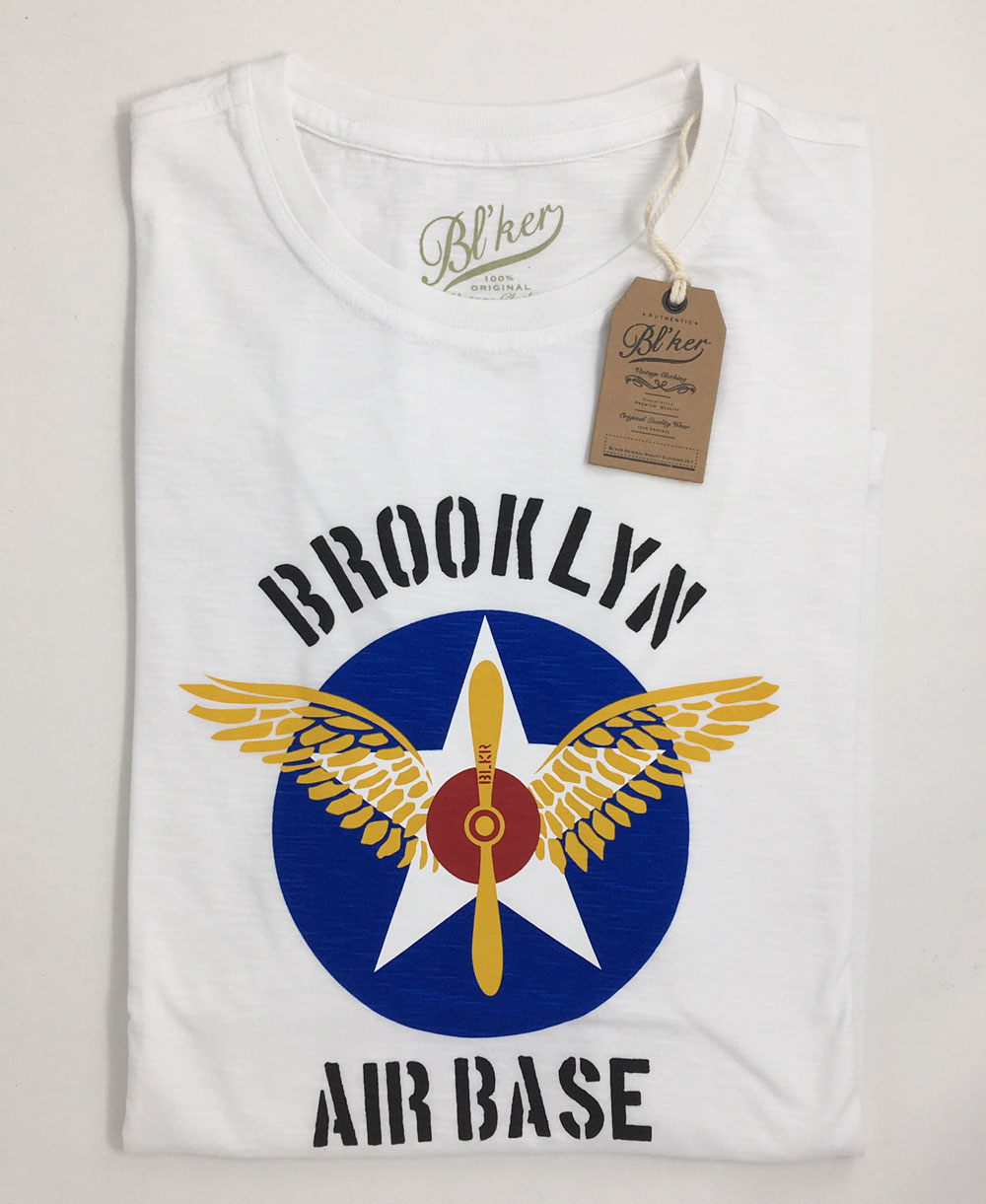 BRKL Air Base T-Shirt à Manches Courtes Homme White