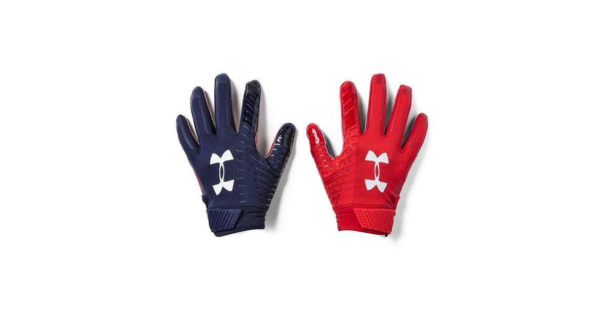 NEW Under Armour Men's L Spotlight Limited Edition White Football Gloves Size L 