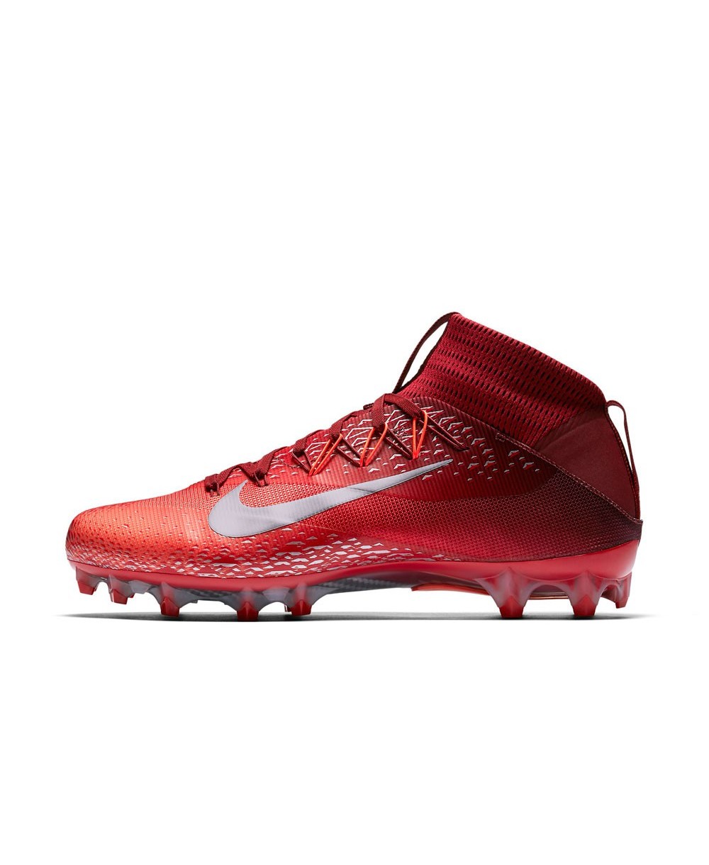 all red nike football cleats