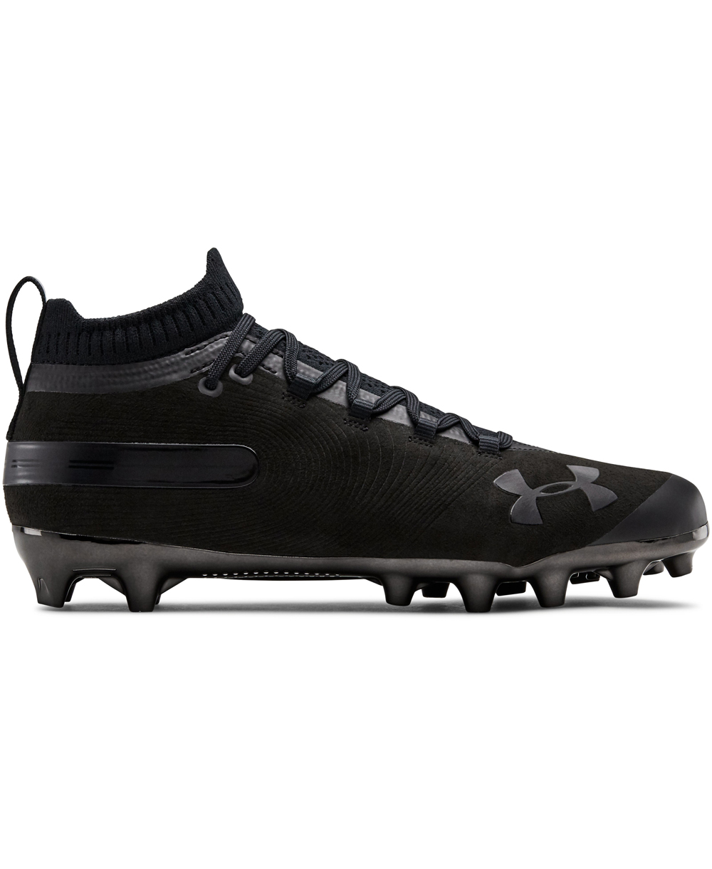 under armour black and gold football cleats