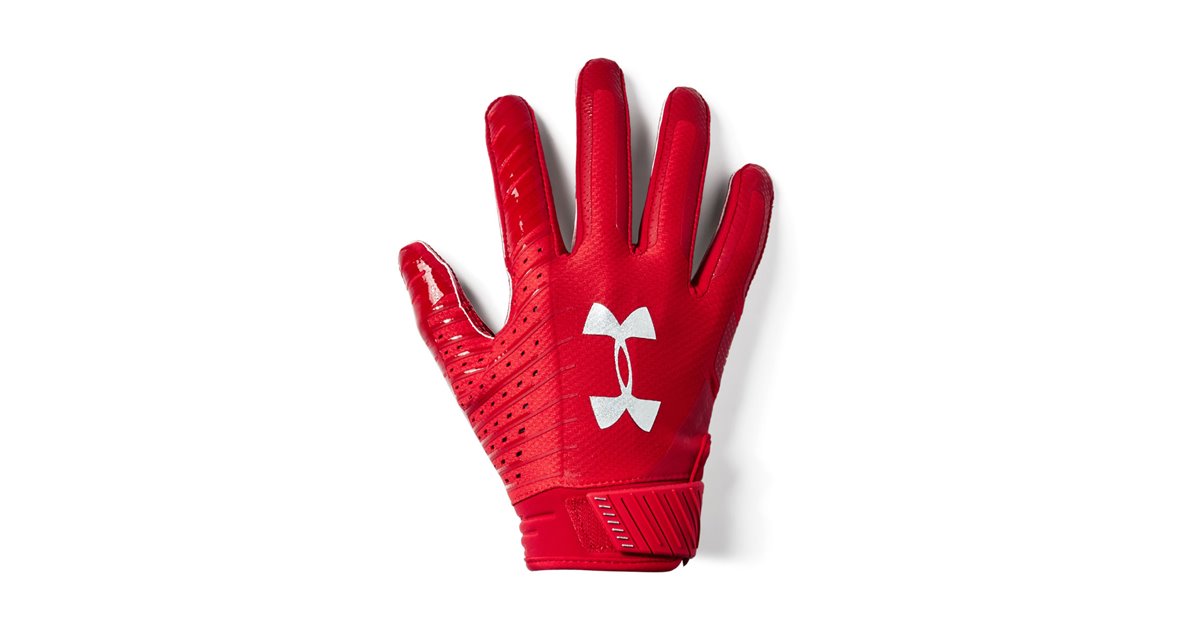 Under Armour Spotlight Men's Football Gloves Red 600