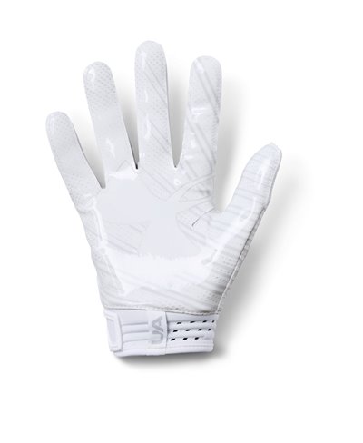 all white under armour football gloves
