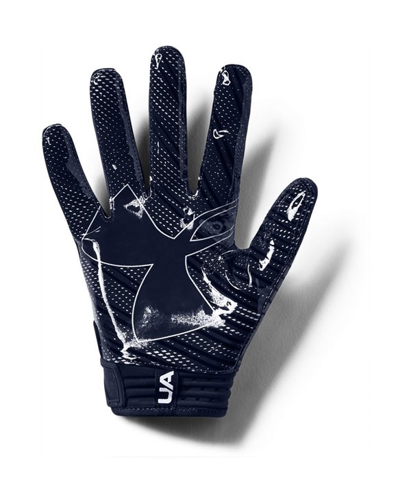 blue under armour football gloves