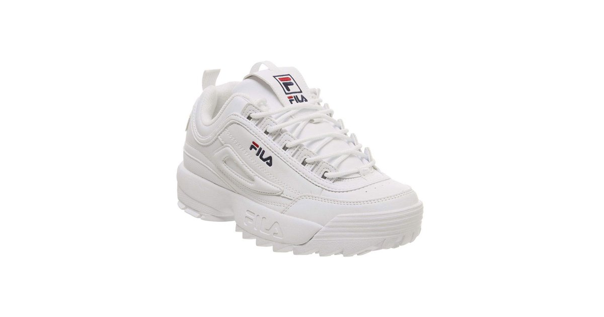 Fila Disruptor II Letter Chaussures Sneakers Femme White