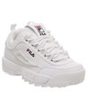 Women's Disruptor II Letter Sneakers Shoes White