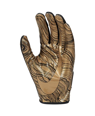 gold nike football gloves